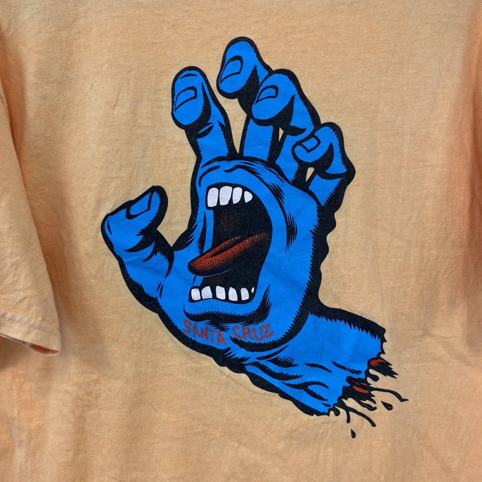 SANTA CRUZ　サンタクルーズ　スクリーミングハンドTシャツ　半袖プリントTシャツ　オレンジ　Mサイズ