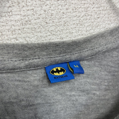 BATMAN　バットマン　半袖プリントTシャツ　キャラクターT　アニメT　灰色　グレー　Mサイズ