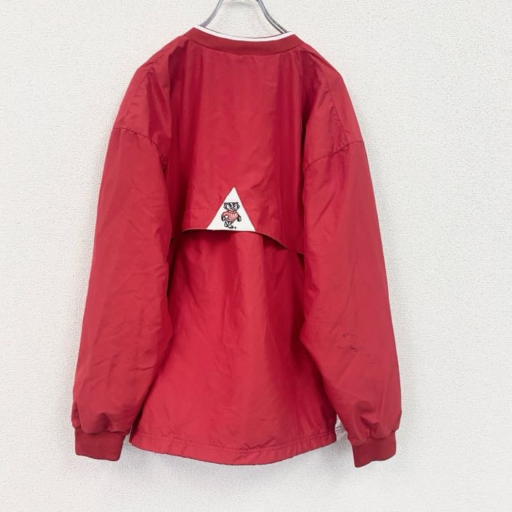 SPORTCO AUTHENTIC　プルオーバーナイロンジャケット　赤　レッド　Mサイズ