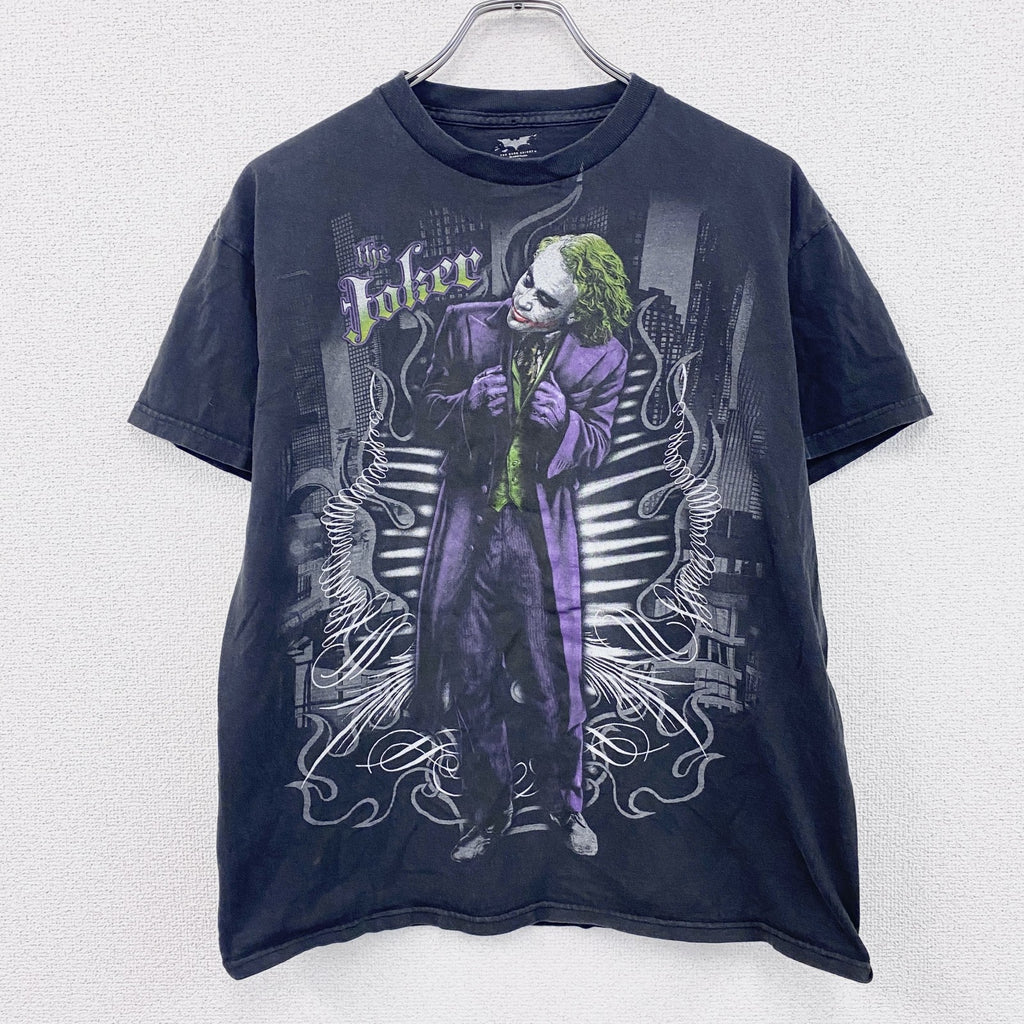 THE DARK KNIGHT　ダークナイト　JOKER　ジョーカー　半袖Tシャツ　ムービーT　黒　ブラック　Mサイズ