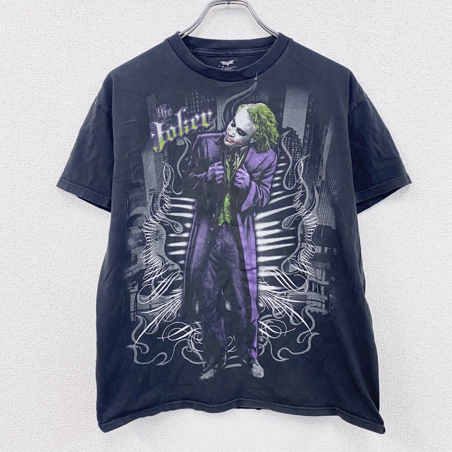 THE DARK KNIGHT　ダークナイト　JOKER　ジョーカー　半袖Tシャツ　ムービーT　黒　ブラック　Mサイズ