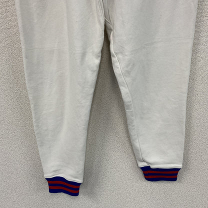 Champion　チャンピオン　リバースウィーブ　スウェットパンツ　リブライン　ヘビーウエイト　刺繍ロゴ　白　ホワイト　Mサイズ　古着