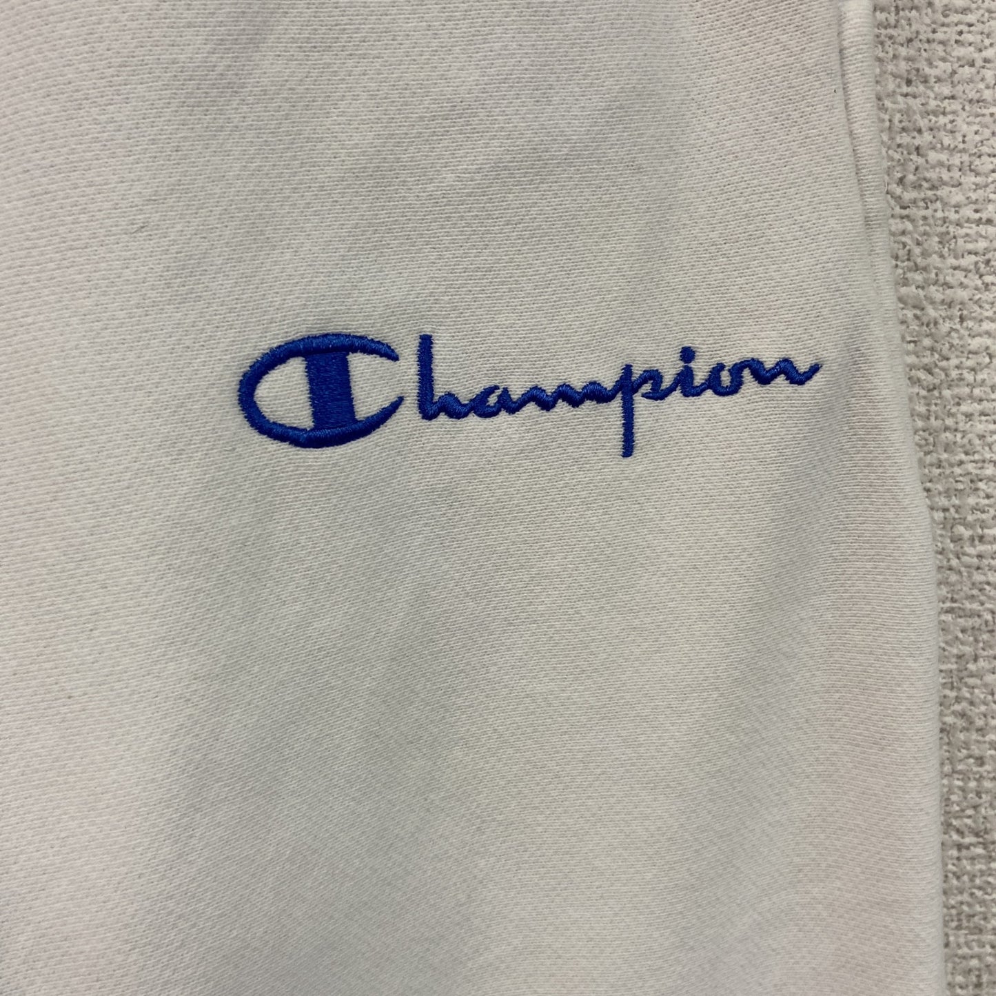 Champion　チャンピオン　リバースウィーブ　スウェットパンツ　リブライン　ヘビーウエイト　刺繍ロゴ　白　ホワイト　Mサイズ　古着