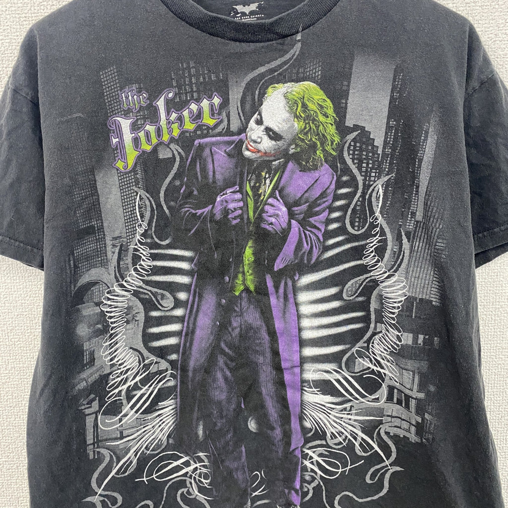 THE DARK KNIGHT　ダークナイト　JOKER　ジョーカー　半袖Tシャツ　ムービーT　黒　ブラック　Mサイズ