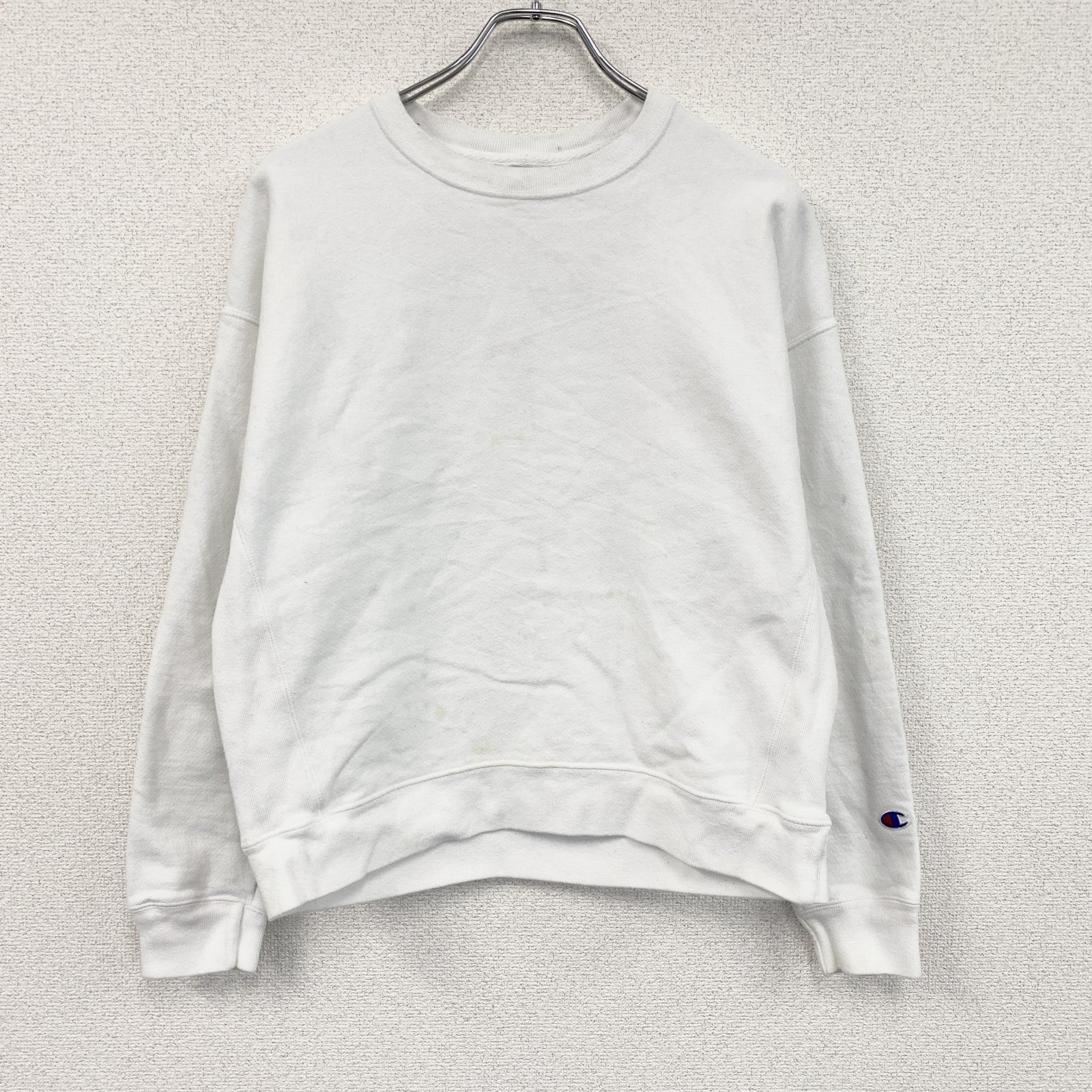 Champion　チャンピオン　リバースウィーブ　スウェット/トレーナー　目無し　白　ホワイト　