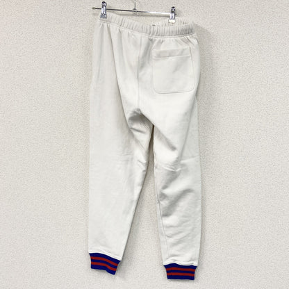 Champion　チャンピオン　リバースウィーブ　スウェットパンツ　リブライン　ヘビーウエイト　刺繍ロゴ　白　ホワイト　Mサイズ　古着