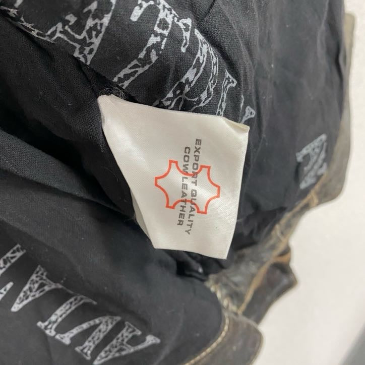 AVIATRIX　レザージャケット/革ジャン　シングルライダース　黒　ブラック　Ｍサイズ