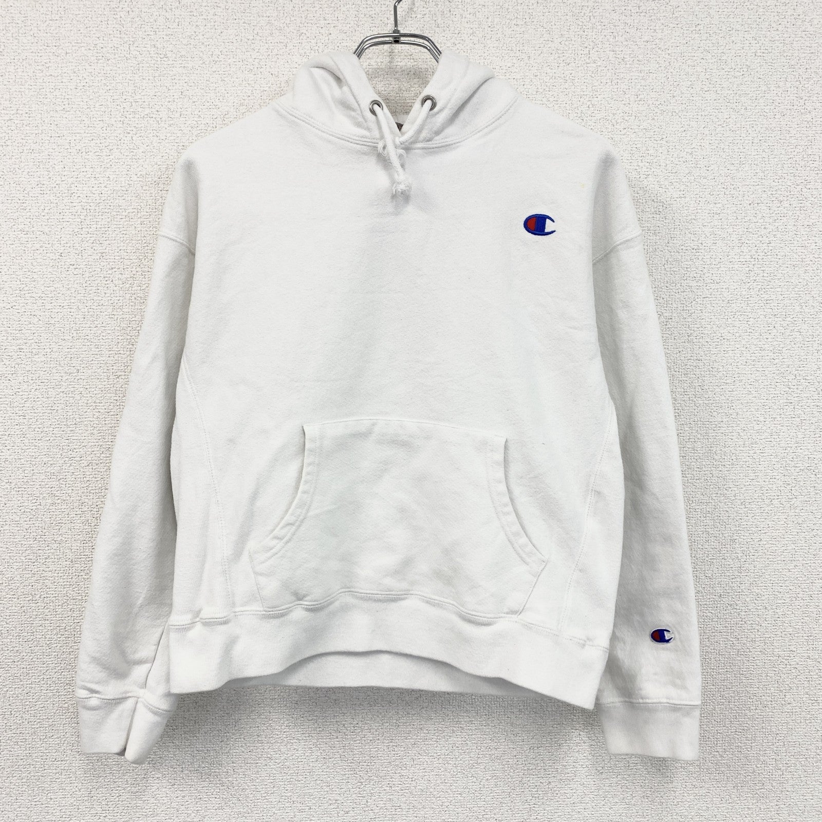 Champion　チャンピオン　リバースウィーブ　スウェットパーカー/フーディー　白　ホワイト　Lサイズ
