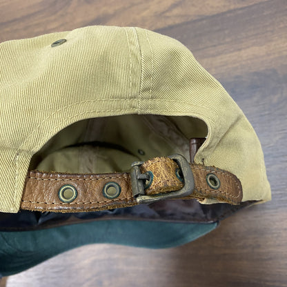 90s　DOUBLE RL　ダブルアールエル　RRL　三ツ星　6パネルキャップ　ベースボールキャップ　ベージュ