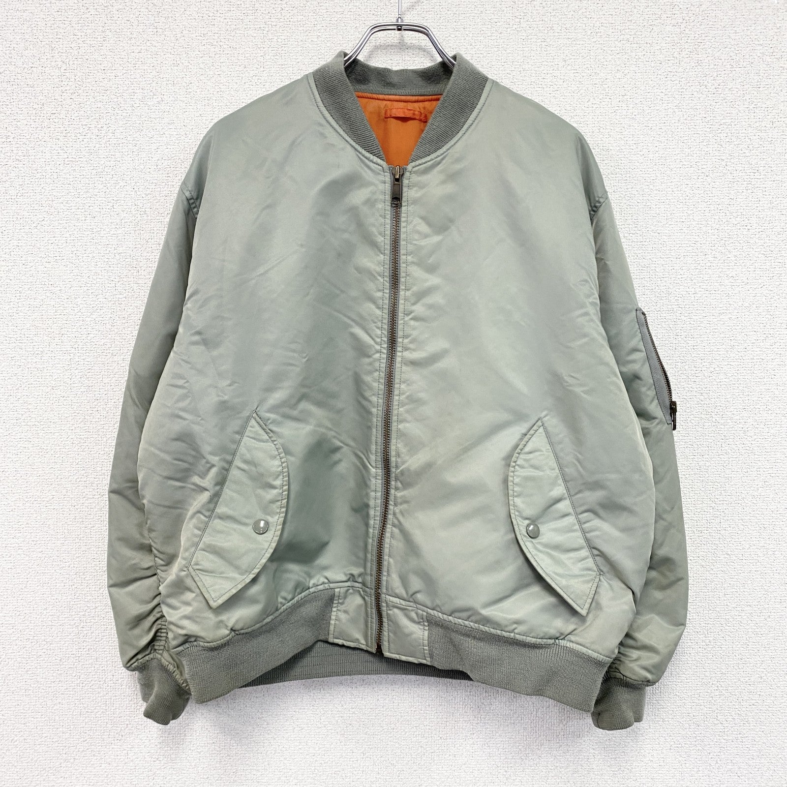 OLD UNIQLO　オールドユニクロ　フライトジャケット/MA-1　セージグリーン　Lサイズ