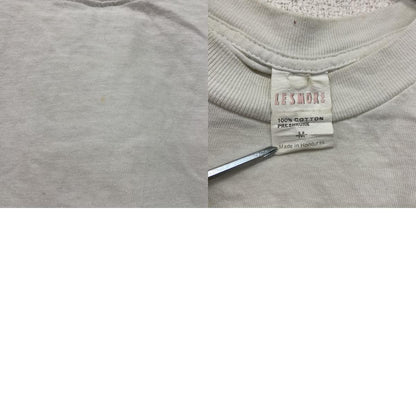 90s～　LESMORE　半袖プリントTシャツ　染み込みプリント　ヴィンテージ　白　ホワイト　Mサイズ