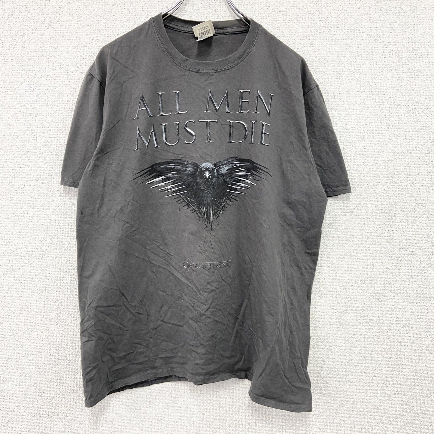 GAME OF THRONES　ゲームオブスローンズ　半袖プリントTシャツ　ドラマT　黒　ブラック　XLサイズ