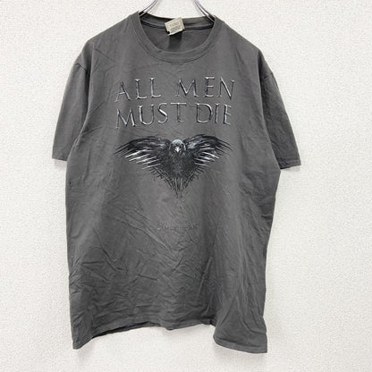 GAME OF THRONES　ゲームオブスローンズ　半袖プリントTシャツ　ドラマT　黒　ブラック　XLサイズ