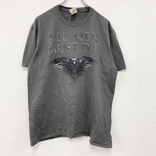 GAME OF THRONES　ゲームオブスローンズ　半袖プリントTシャツ　ドラマT　黒　ブラック　XLサイズ