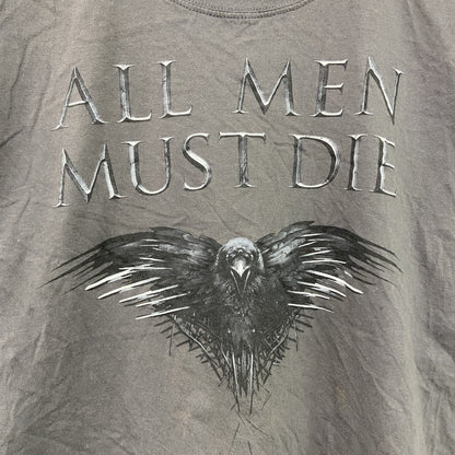 GAME OF THRONES　ゲームオブスローンズ　半袖プリントTシャツ　ドラマT　黒　ブラック　XLサイズ