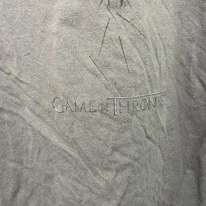 GAME OF THRONES　ゲームオブスローンズ　半袖プリントTシャツ　ドラマT　黒　ブラック　XLサイズ