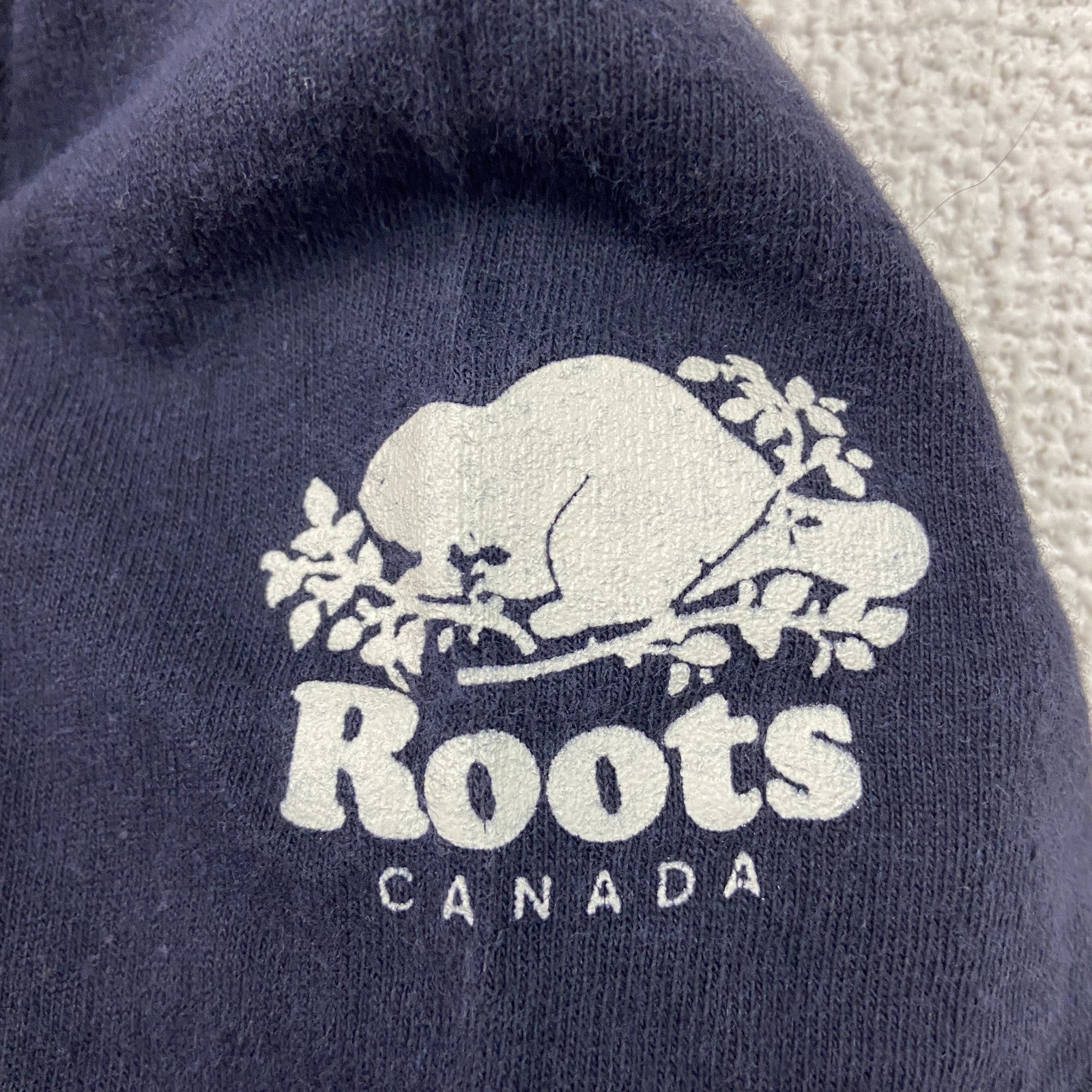 90s　ROOTS　オペラ座の怪人　半袖プリントTシャツ　ヴィンテージ　シングルステッチ　紺　ネイビー　Lサイズ