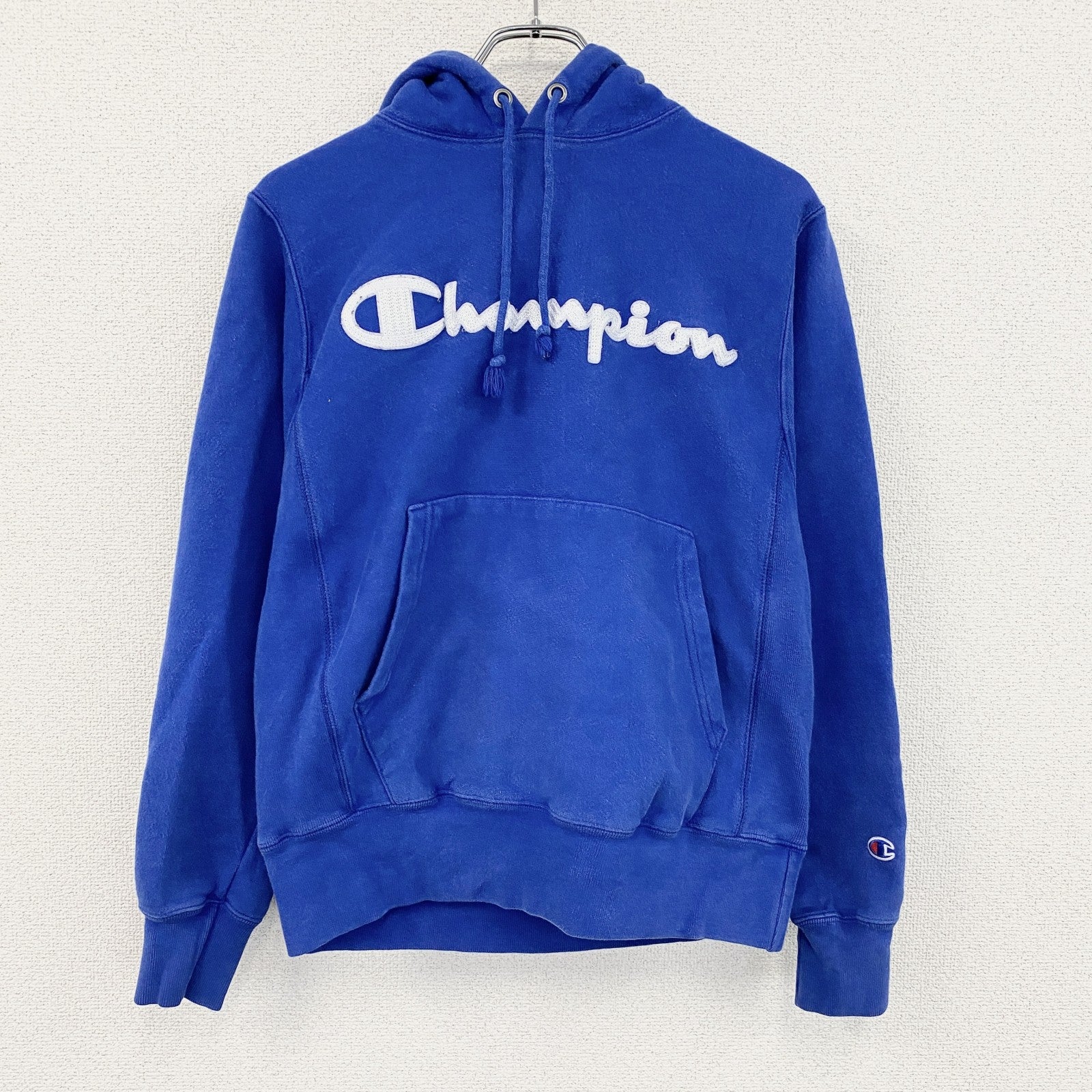 Champion　チャンピオン　リバースウィーブ　スウェットパーカー/フーディー　ヘビーウエイト　現行　青　ブルー　Sサイズ
