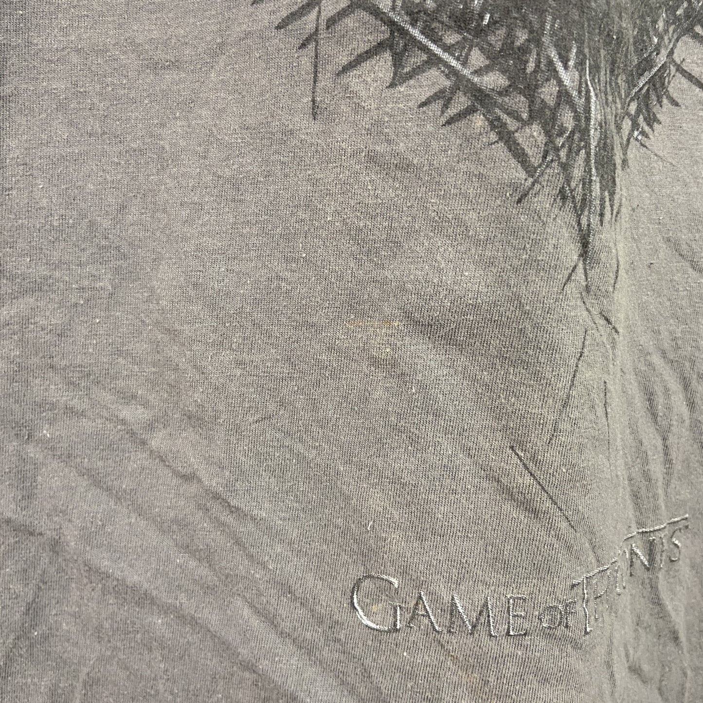 GAME OF THRONES　ゲームオブスローンズ　半袖プリントTシャツ　ドラマT　黒　ブラック　XLサイズ