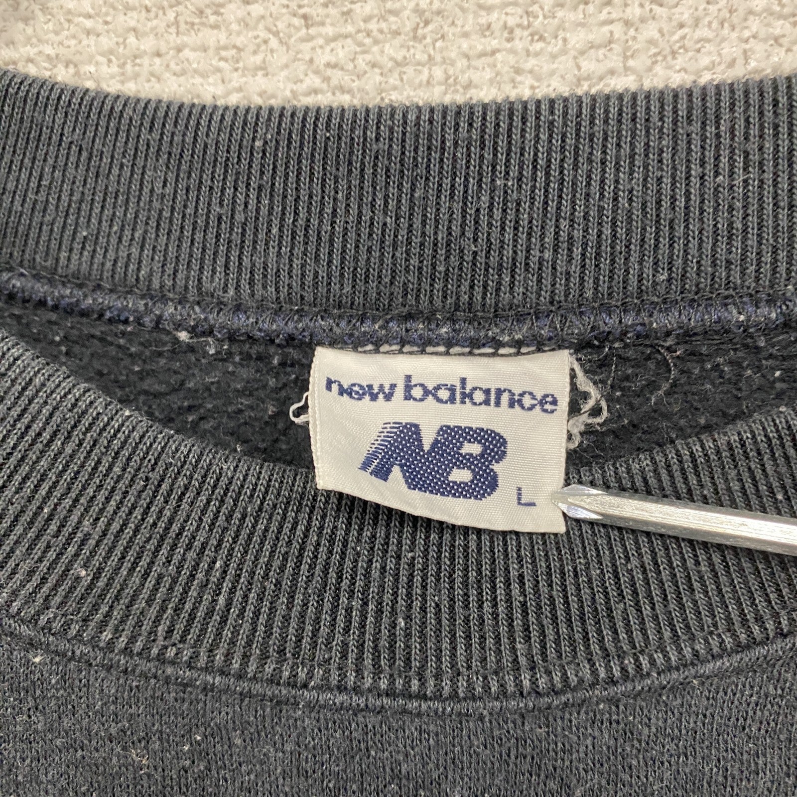 New Balance　ニューバランス　スウェット/トレーナー　フェード　黒　ブラック　Lサイズ