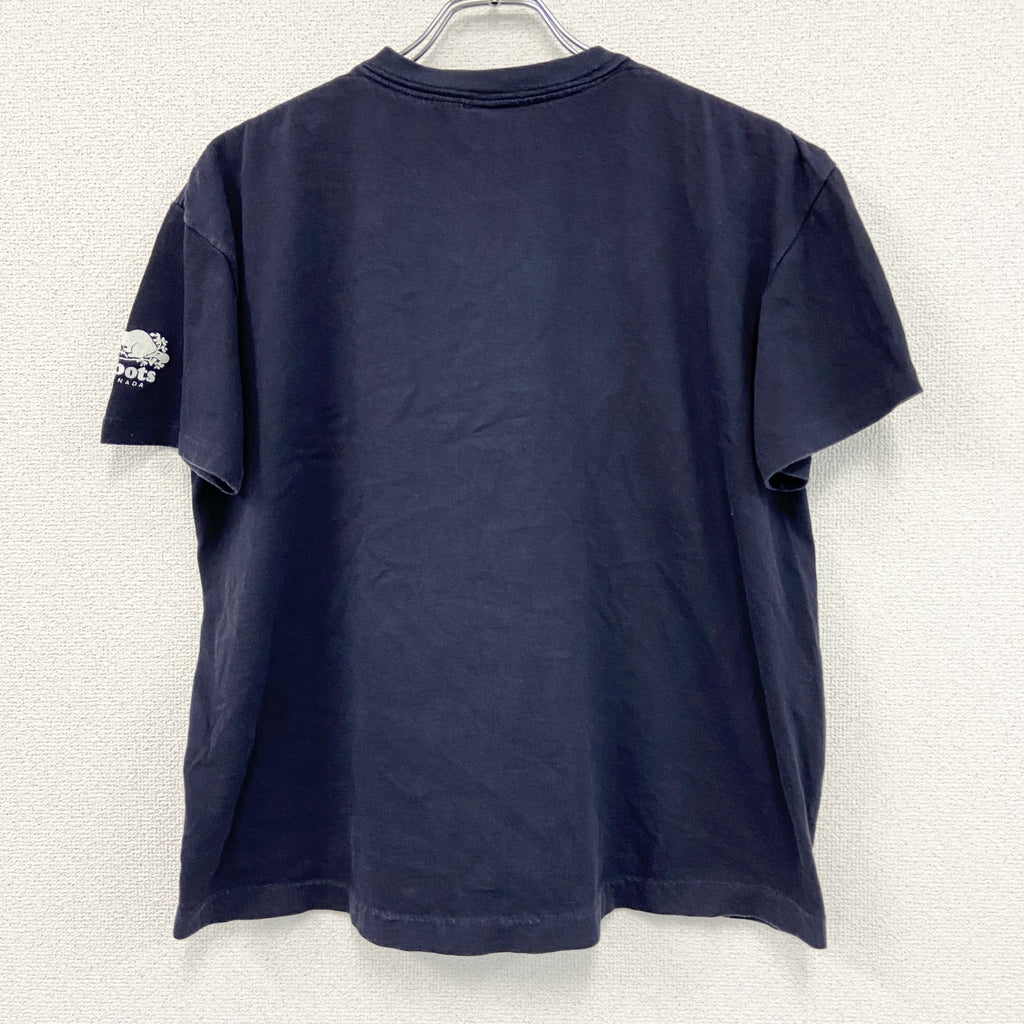 90s　ROOTS　オペラ座の怪人　半袖プリントTシャツ　ヴィンテージ　シングルステッチ　紺　ネイビー　Lサイズ