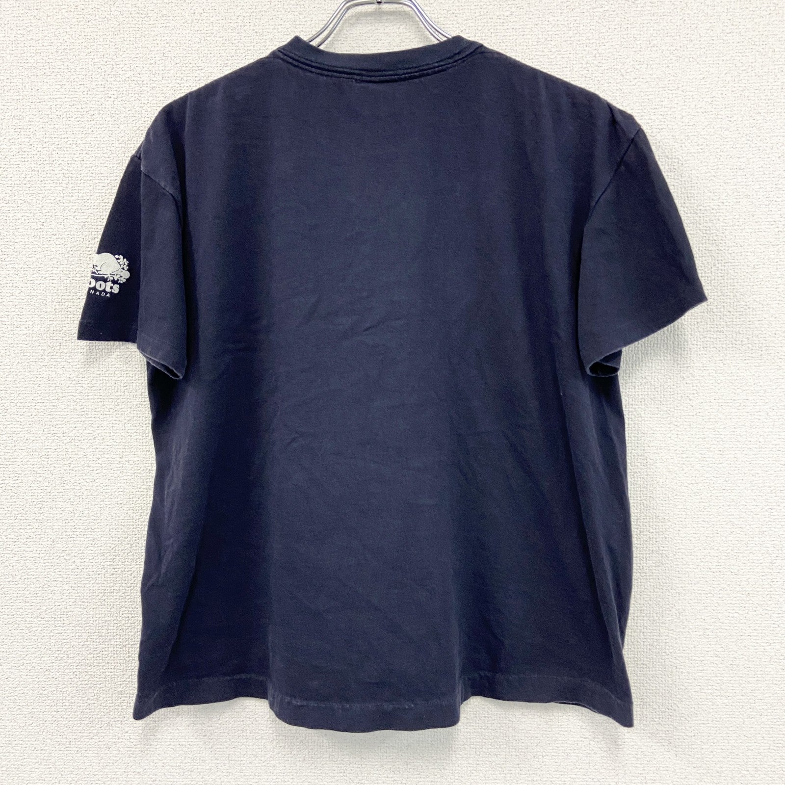 90s　ROOTS　オペラ座の怪人　半袖プリントTシャツ　ヴィンテージ　シングルステッチ　紺　ネイビー　Lサイズ