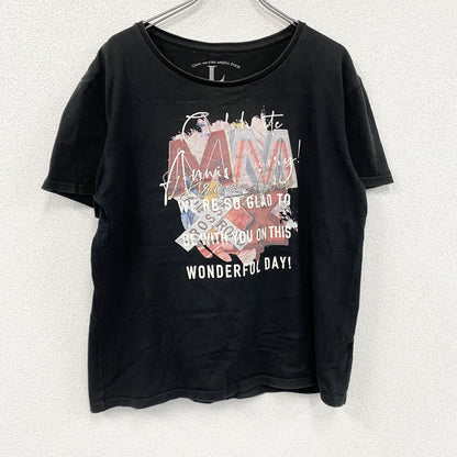L'Arc-en-Ciel　ラルクアンシエル　半袖プリントTシャツ　黒　ブラック　Lサイズ