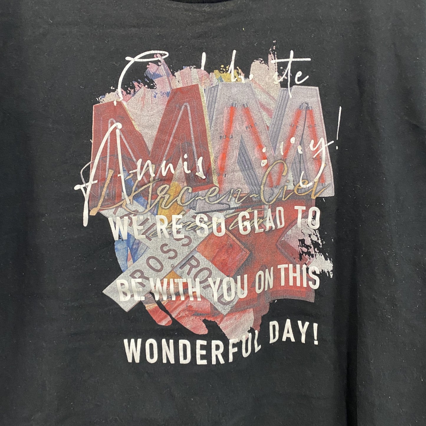 L'Arc-en-Ciel　ラルクアンシエル　半袖プリントTシャツ　黒　ブラック　Lサイズ