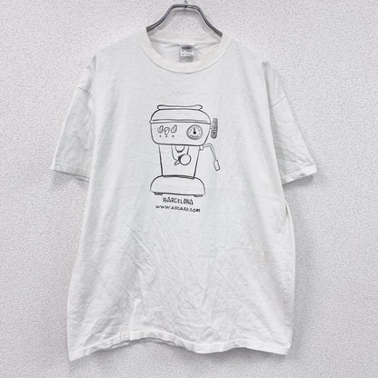 FRUIT OF THE LOOM　フルーツオブザルーム　Ascaso　アスカソ　半袖Tシャツ　ホワイト　XLサイズ