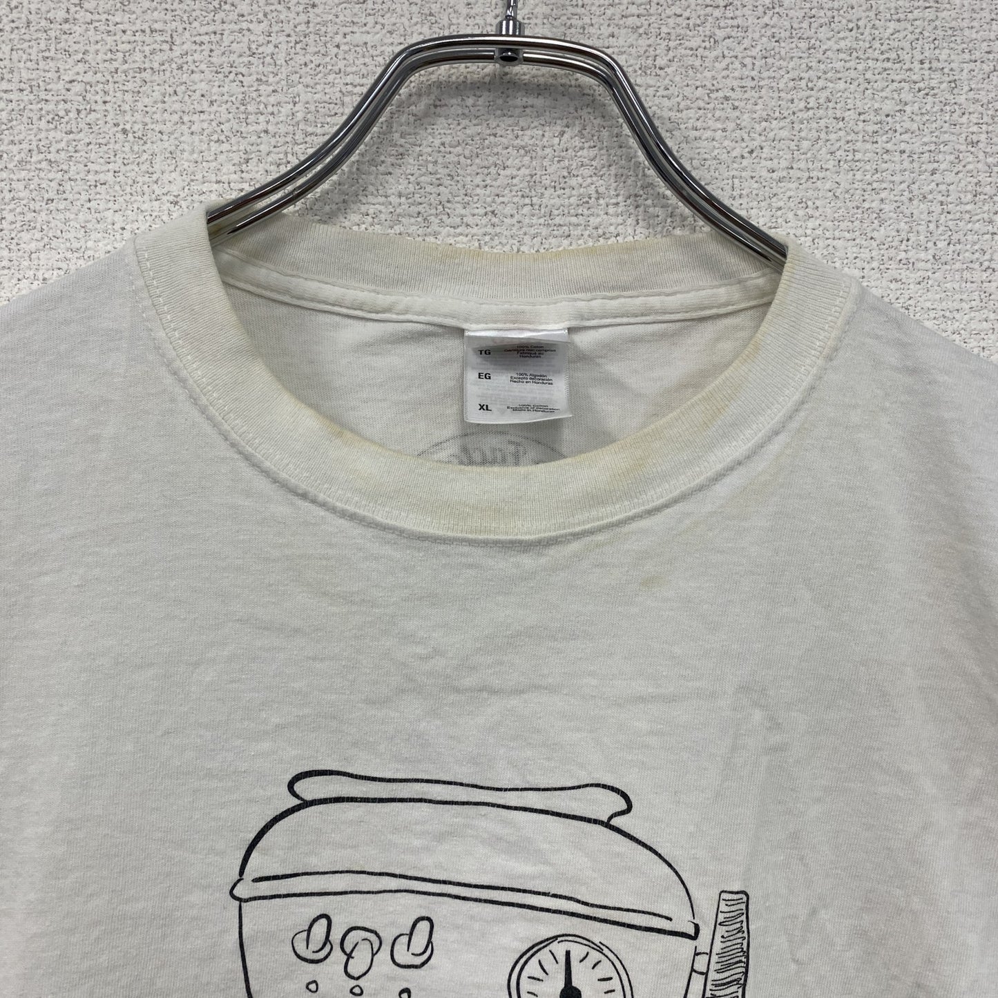 FRUIT OF THE LOOM　フルーツオブザルーム　Ascaso　アスカソ　半袖Tシャツ　ホワイト　XLサイズ