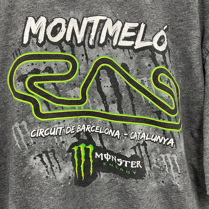motogp　MONSTER energy　モンスターエナジー　半袖プリントTシャツ　企業T　グレー　XLサイズ