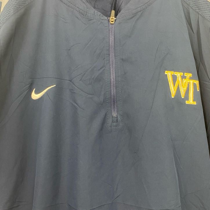 NIKE　ナイキ　半袖ハーフジップジャケット　紺　ネイビー　XXLサイズ