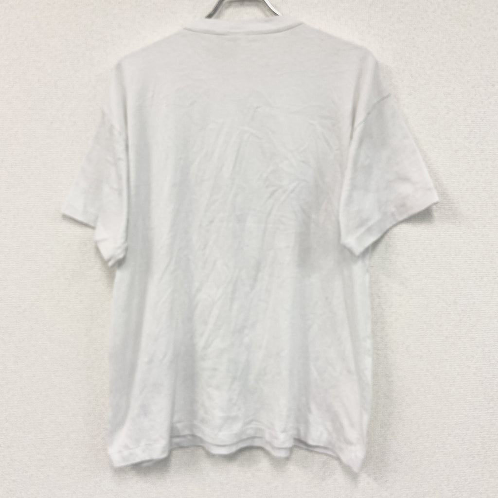 ～90s　S.K.Sportswear　半袖アニマルプリントTシャツ　ヴィンテージ　白　ホワイト　Lサイズ