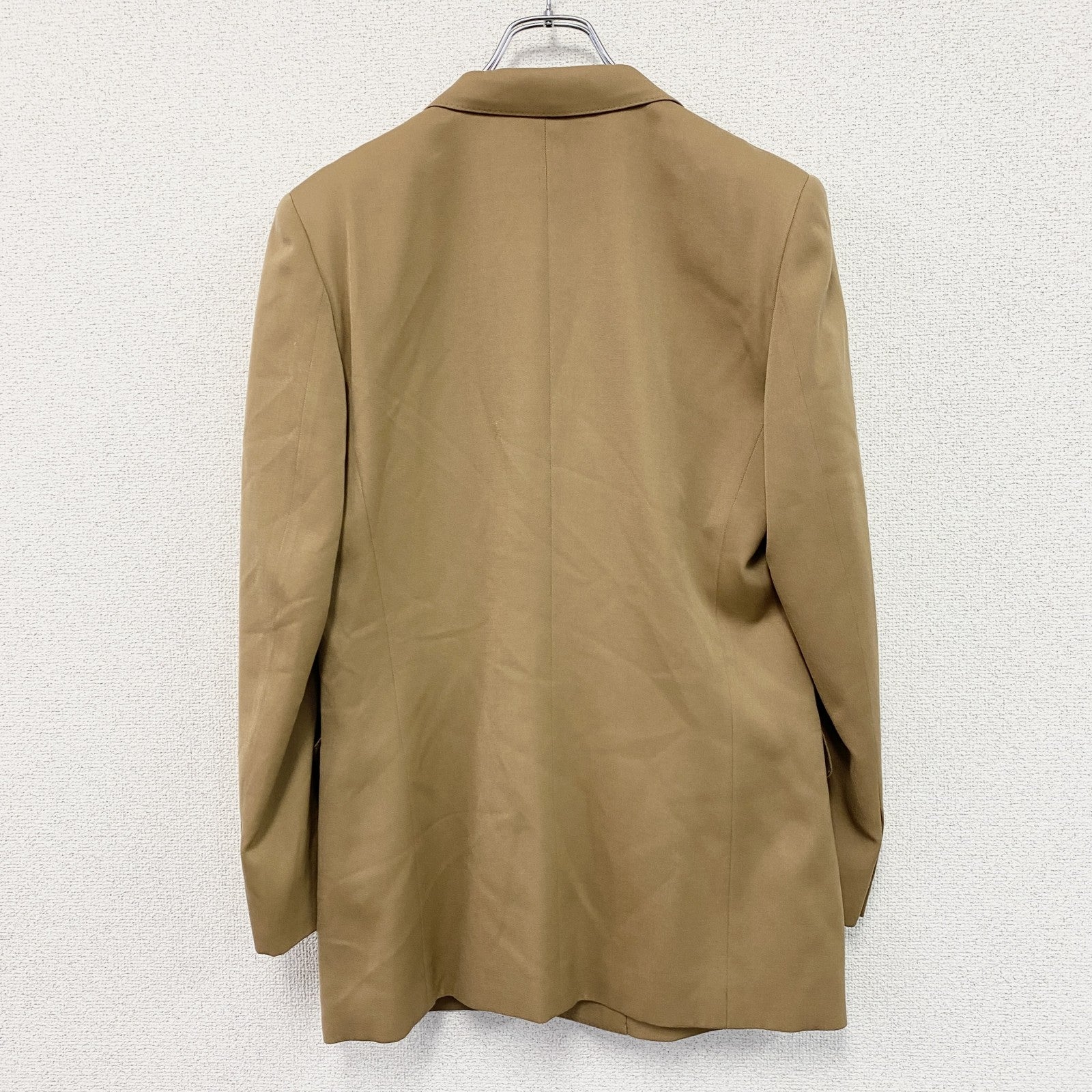 Aquascutum　アクアスキュータム　ダブルブレストテーラードジャケット　ブレザー　キャメル　9サイズ