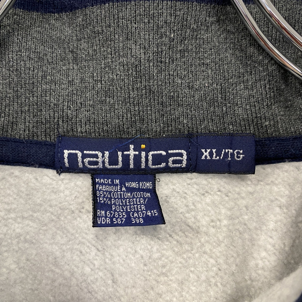 ～90s　NAUTICA　ノーティカ　ハーフジップスウェット/トレーナー　ヴィンテージ　ダークグレー　XLサイズ