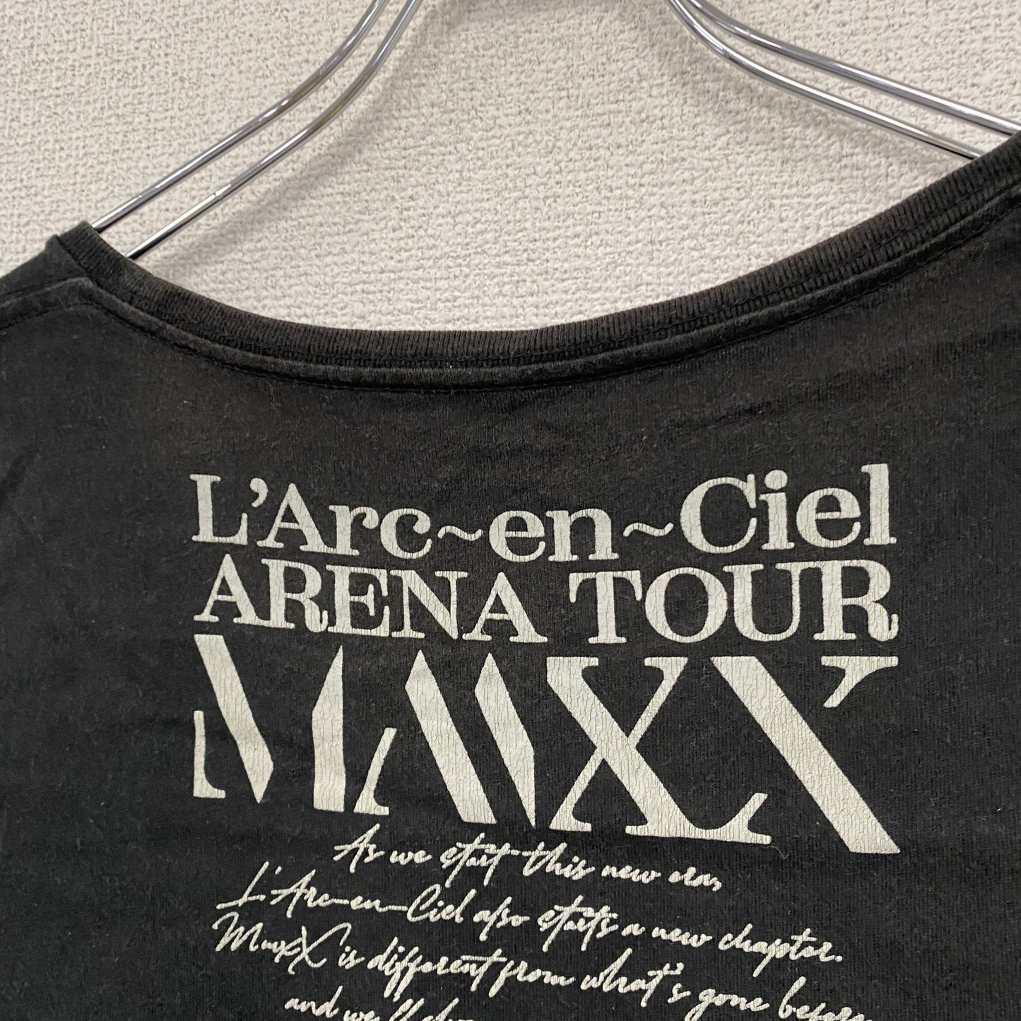 L'Arc-en-Ciel　ラルクアンシエル　半袖プリントTシャツ　黒　ブラック　Lサイズ