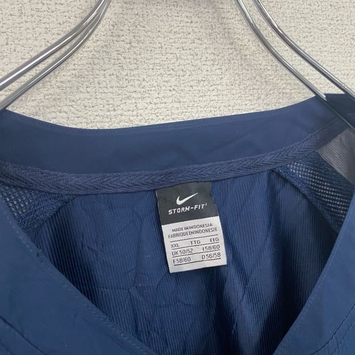 NIKE　ナイキ　半袖ハーフジップジャケット　紺　ネイビー　XXLサイズ