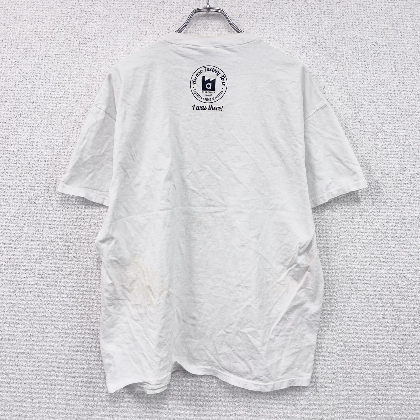 FRUIT OF THE LOOM　フルーツオブザルーム　Ascaso　アスカソ　半袖Tシャツ　ホワイト　XLサイズ