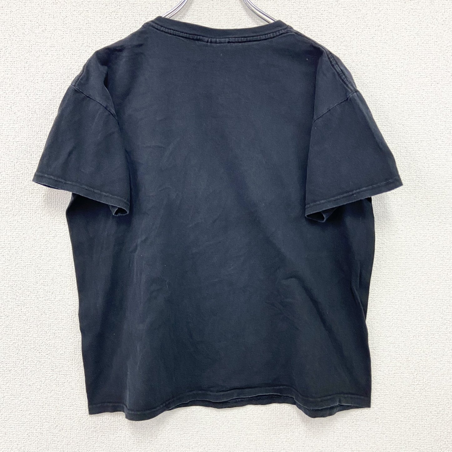 半袖プリントTシャツ　パンクT　DEMON skull　骸骨　黒　ブラック　XLサイズ