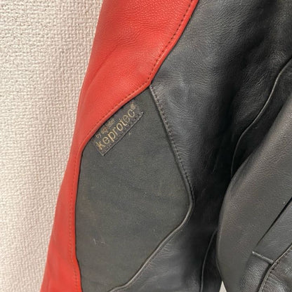 古着 used　レーシングジャケット　レザージャケット　レーシングスーツ　黒　ブラック　Ｌサイズ