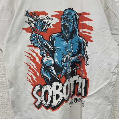 MIDDLEWEIGIHT CHAMPION　半袖プリントTシャツ　アニマルT　キングコング　白　ホワイト　Lサイズ