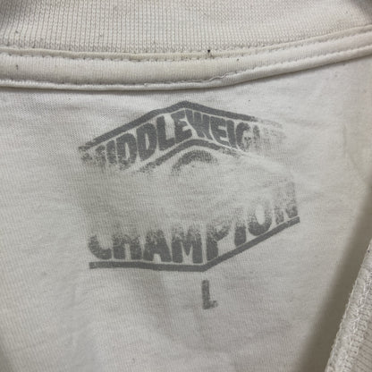 MIDDLEWEIGIHT CHAMPION　半袖プリントTシャツ　アニマルT　キングコング　白　ホワイト　Lサイズ