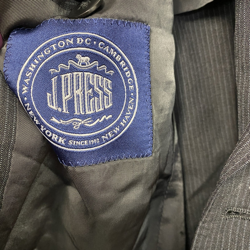 J.PRESS　ジェイプレス　セットアップ　スーツ　灰色　グレー　A5サイズ