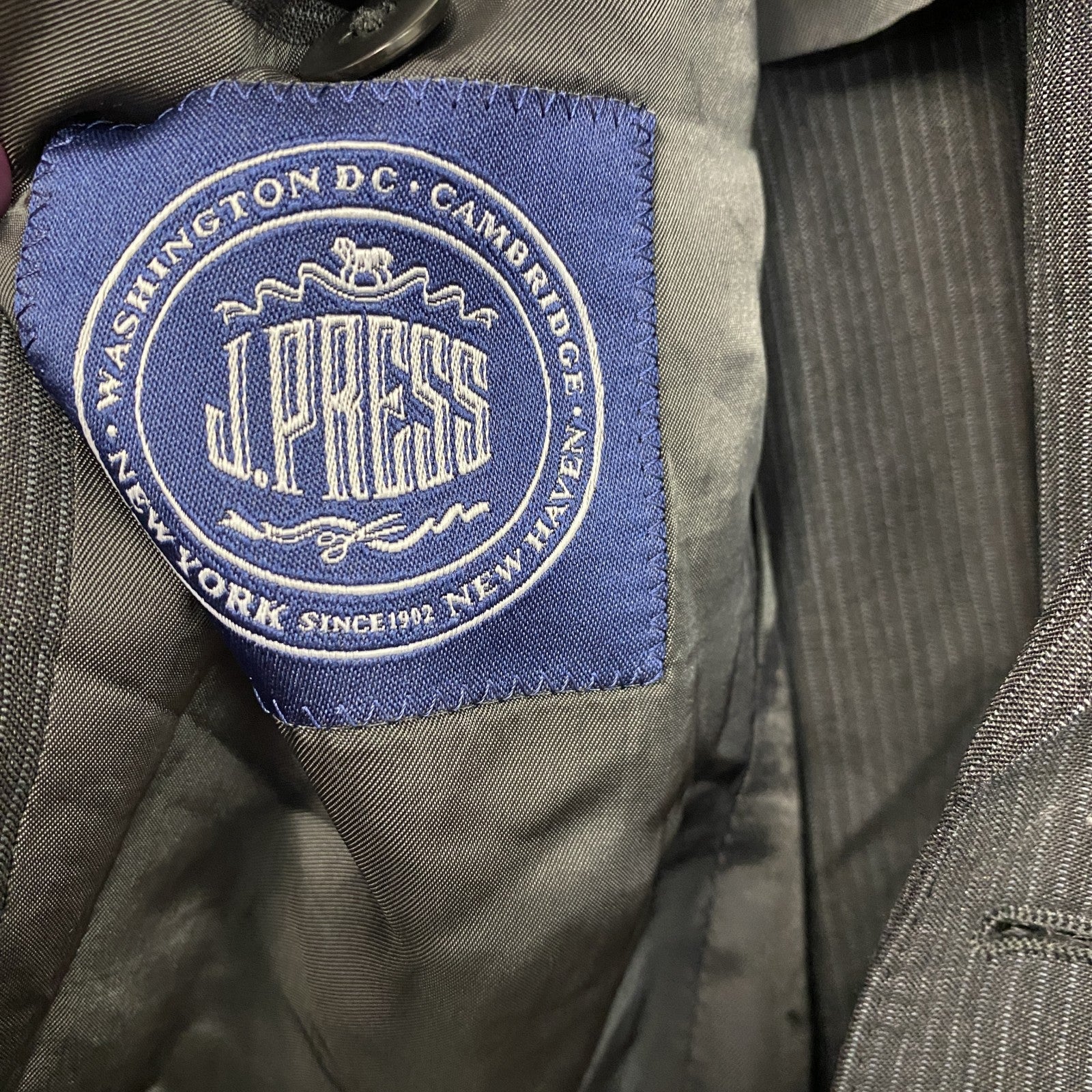 J.PRESS　ジェイプレス　セットアップ　スーツ　灰色　グレー　A5サイズ