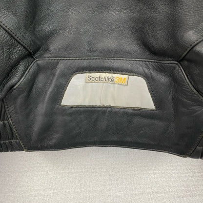 古着 used　レーシングジャケット　レザージャケット　レーシングスーツ　黒　ブラック　Ｌサイズ