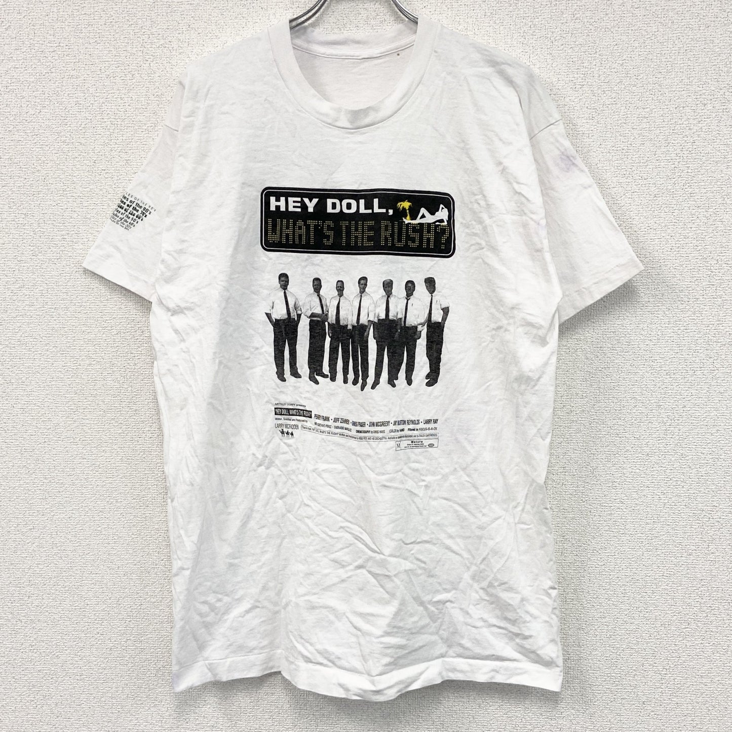 90s　P.J.Clarke's　半袖プリントTシャツ　ヴィンテージ　シングルステッチ　白　ホワイト