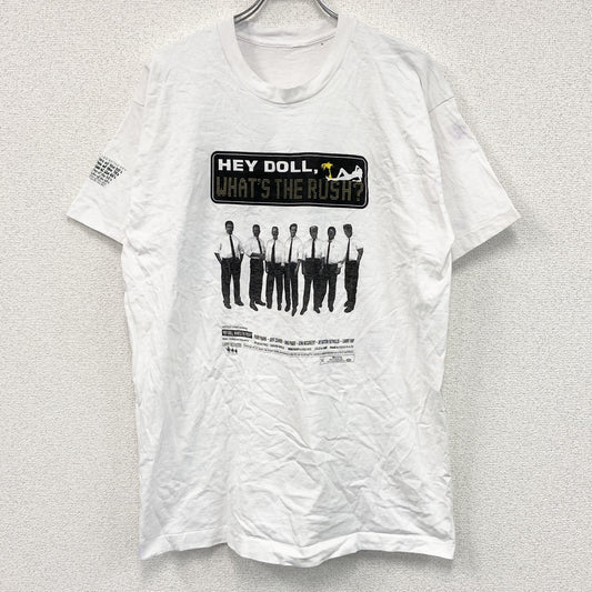 90s　P.J.Clarke's　半袖プリントTシャツ　ヴィンテージ　シングルステッチ　白　ホワイト