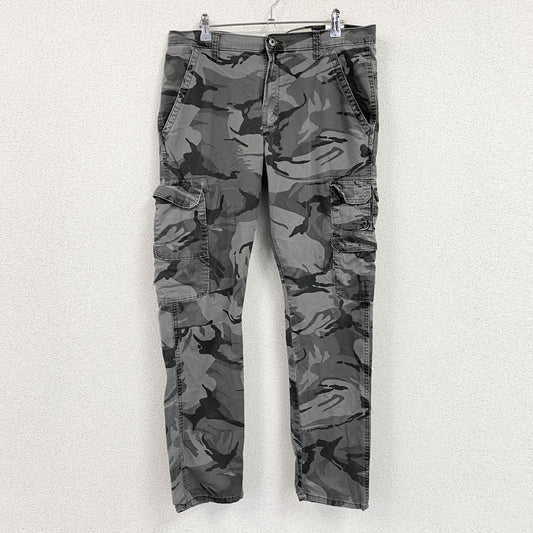 Wrangler　ラングラー　カーゴパンツ　ジップフライ　迷彩　カモフラ　グレー　W34サイズ