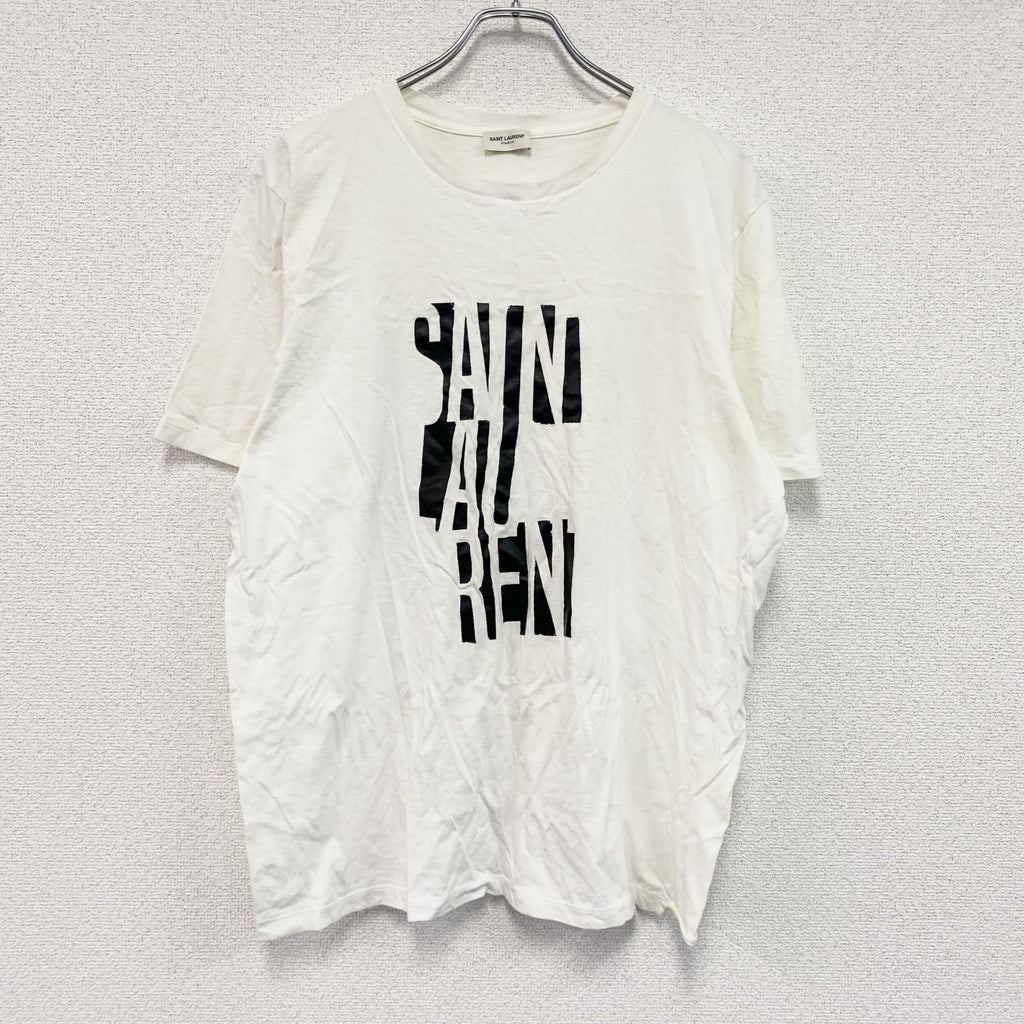 SAINT LAURENT　サンローラン　半袖プリントTシャツ　白　ホワイト　XXLサイズ