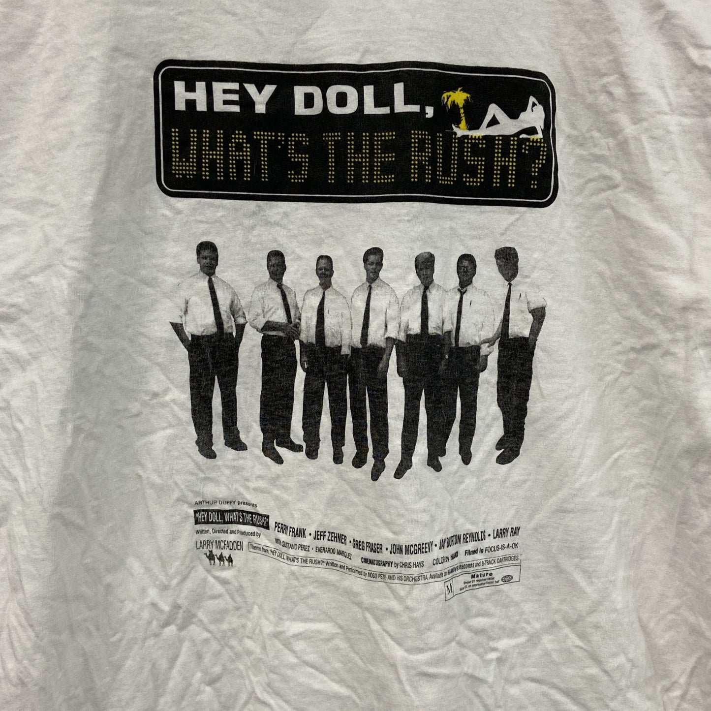 90s　P.J.Clarke's　半袖プリントTシャツ　ヴィンテージ　シングルステッチ　白　ホワイト